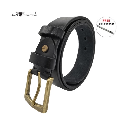 Giantsize Extra Long Leather Belts For Men - Big & Tall Sizes 48 To 50 Inch, Black, 1.5" Wide - View #11