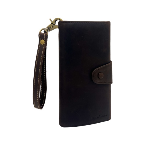 Extreme Leather Men Energy Zip Around Long Wallet | Extreme Leather Co