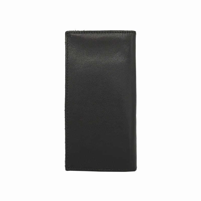 Full Leather Long Wallet with Raw Finishing - 14 Energy Slots (H17