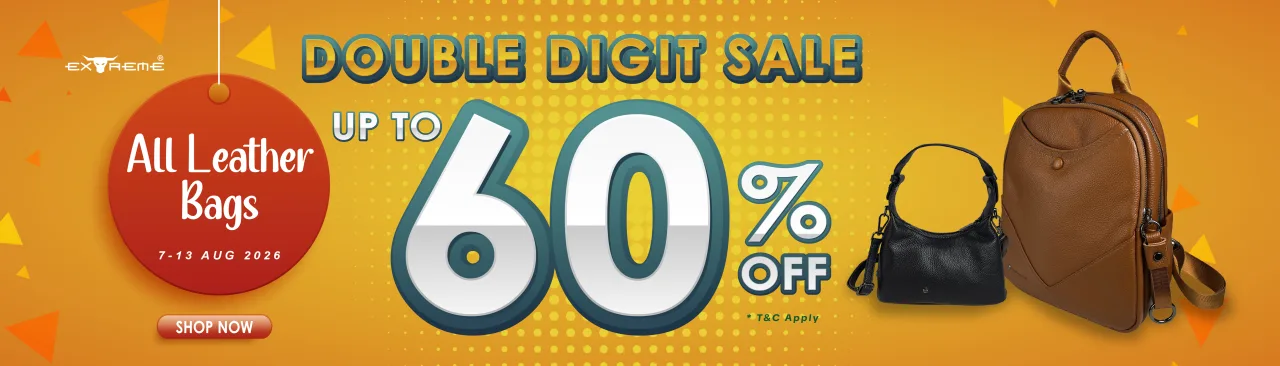 Double Digit Sale - Up to 60% Off All Leather Bags