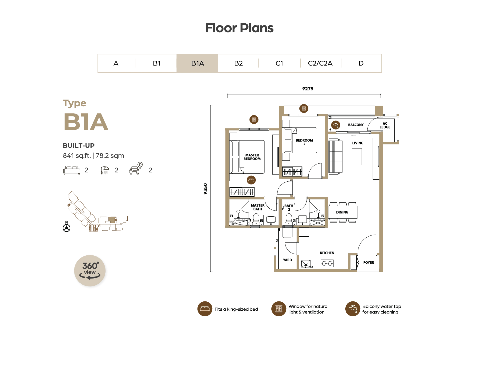 Floor Plan Type B1A