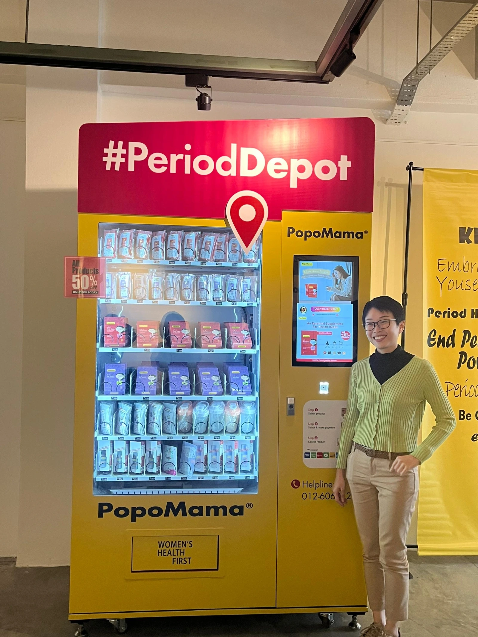 PopoMama founder with 5 in 1 Red Date & 9 in 1 Ba Zhen