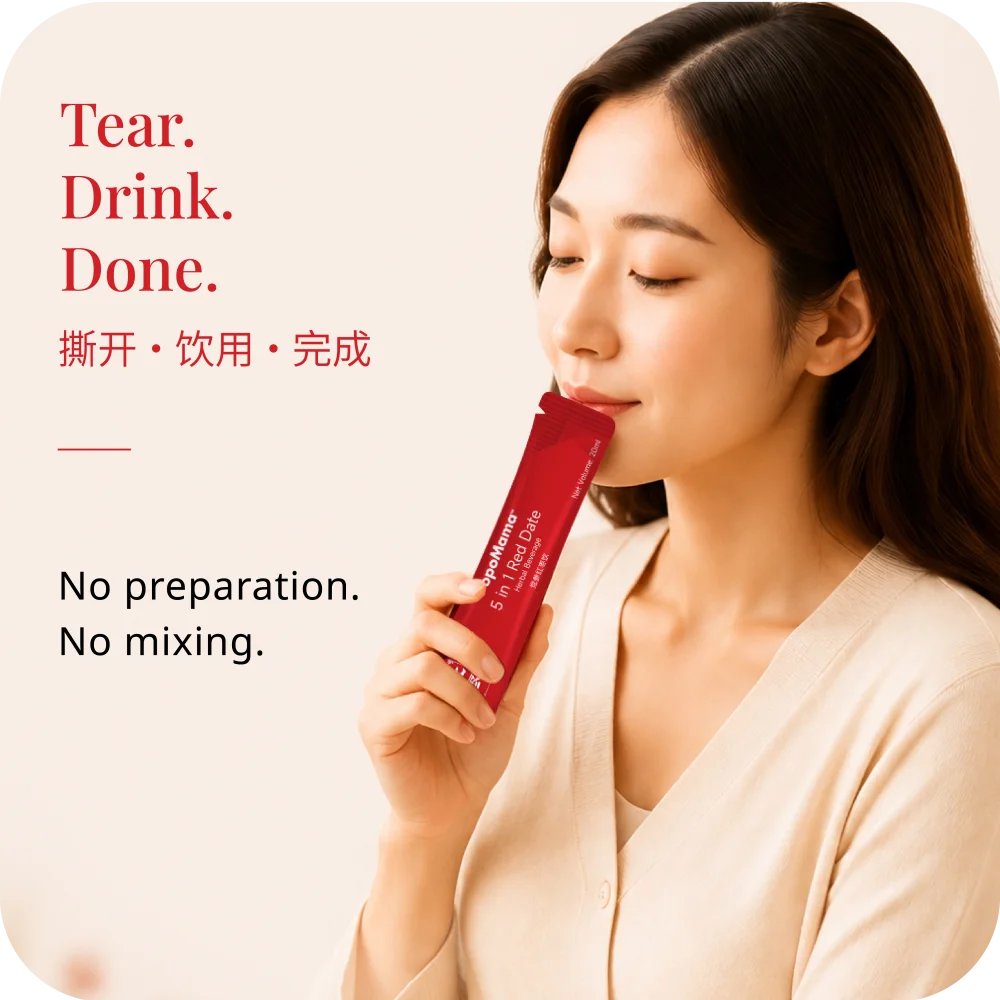 Tear. Drink. Done. No preparation, no mixing.