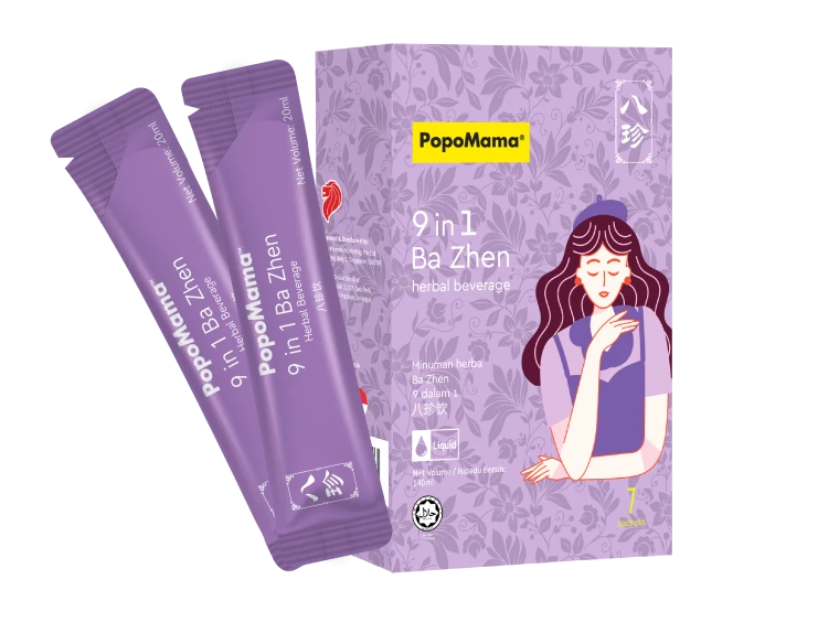PopoMama 9-in-1 Ba Zhen herbal beverage