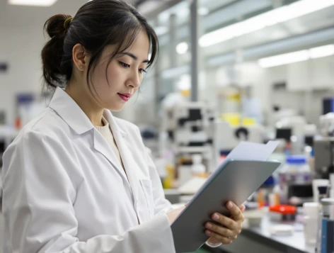 Woman researcher in lab