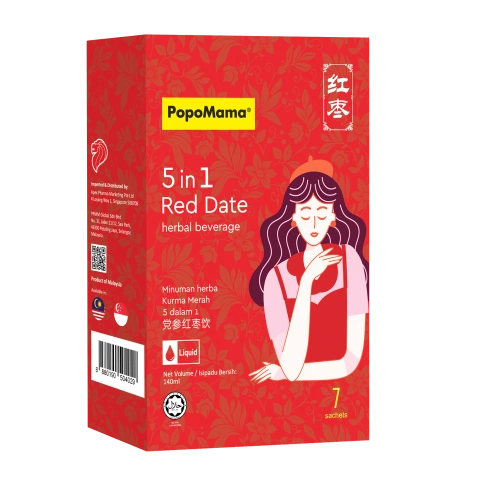 PopoMama 5 in 1 Red Date herbal beverage