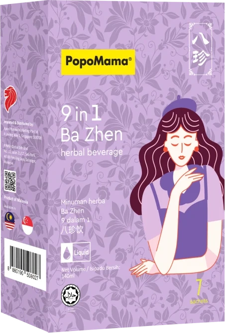 PopoMama After Cycle 9 in 1 Ba Zhen box