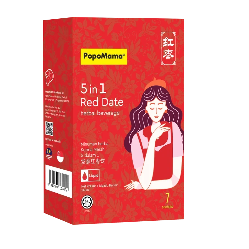 PopoMama Red Date box