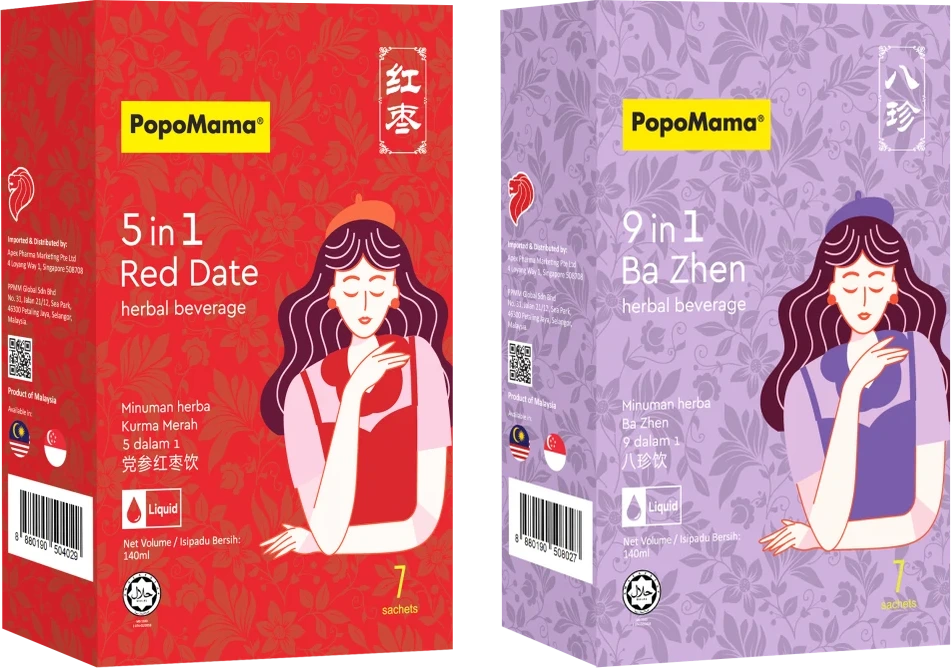 PopoMama Red Date and Ba Zhen starter duo