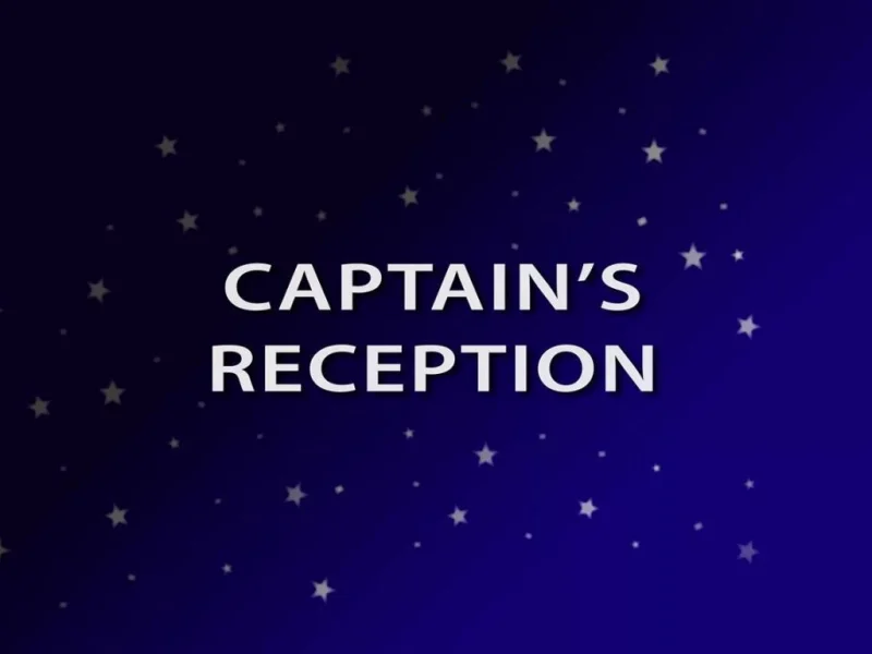 Captain&rsquo;s Welcome Aboard Reception