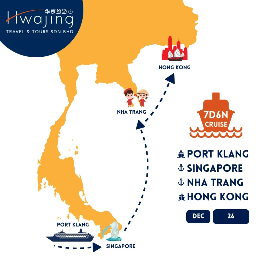 7 Days 6 Nights One-Way Cruise